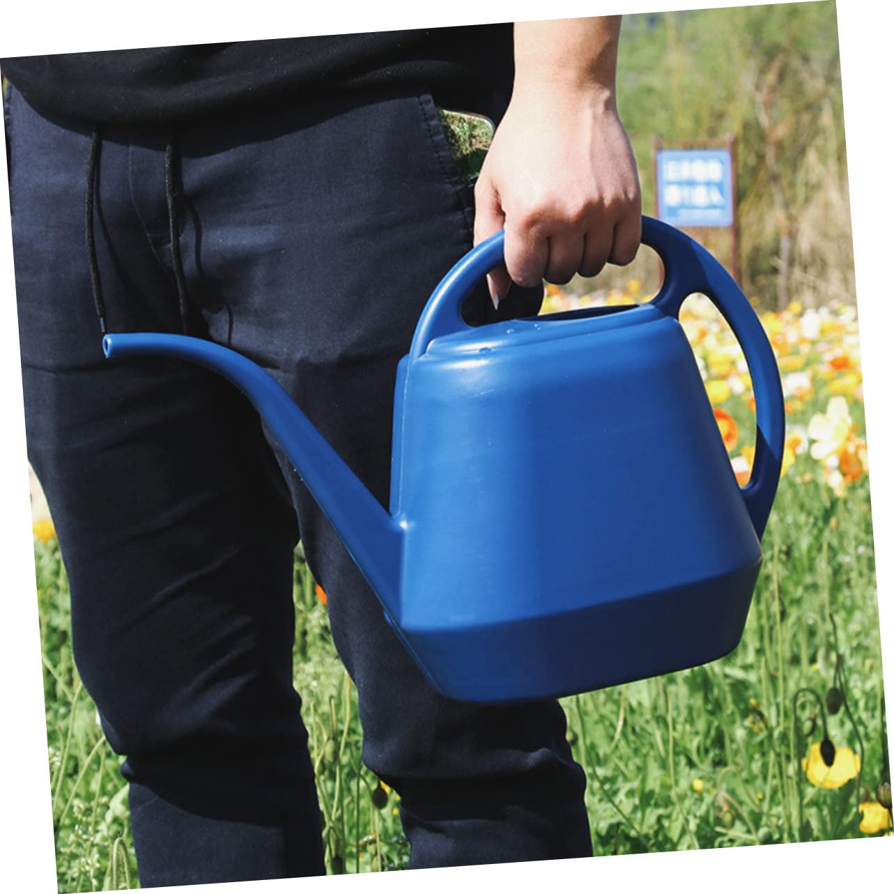 TOYANDONA 2 Piezas Regadera de Jardín de Gran Capacidad Color Azul Oscuro para Riego de Plantas y Suculentas Diseño de para Difíciles Útil Jardinería Interior y Exterior