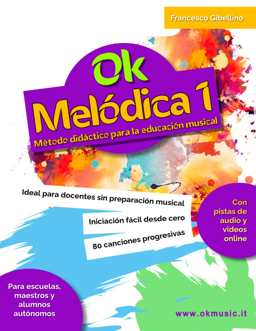 OK MELÓDICA VOL. 1 – Método de iniciación: Método de didáctica musical infantil para melódica en el aula. Iniciación fácil desde cero con partituras y ... y docentes sin preparación musical previa