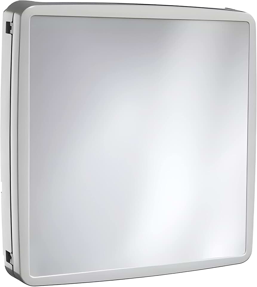 Armário Banheiro Espelho Reversível Cinza Ar41 - Sintex