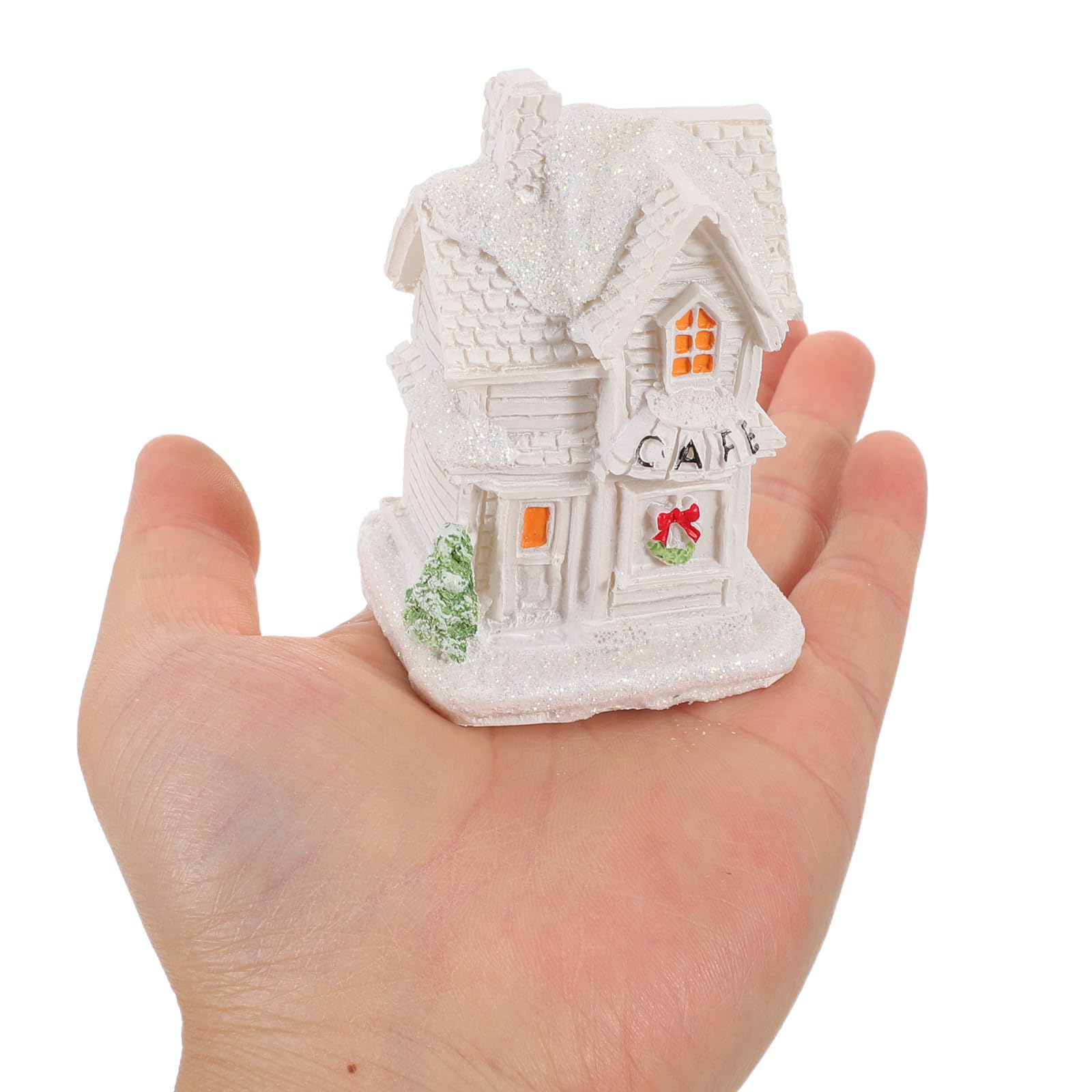 Toyvian 4 Piezas Decoración Navideña de Casas de Pueblo Iluminadas de