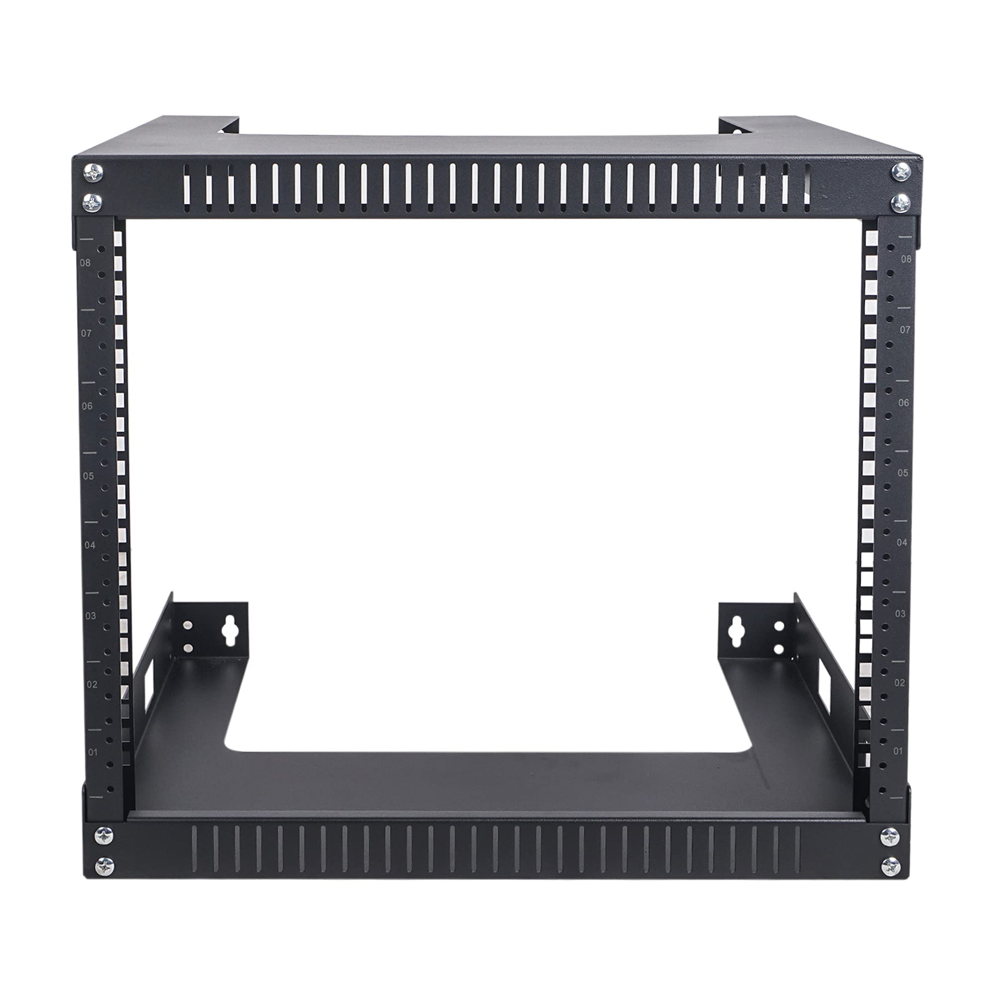 Audio Rack Rails Sound Town 8U 2-Post Desktop Rack - Open Frame Server ...