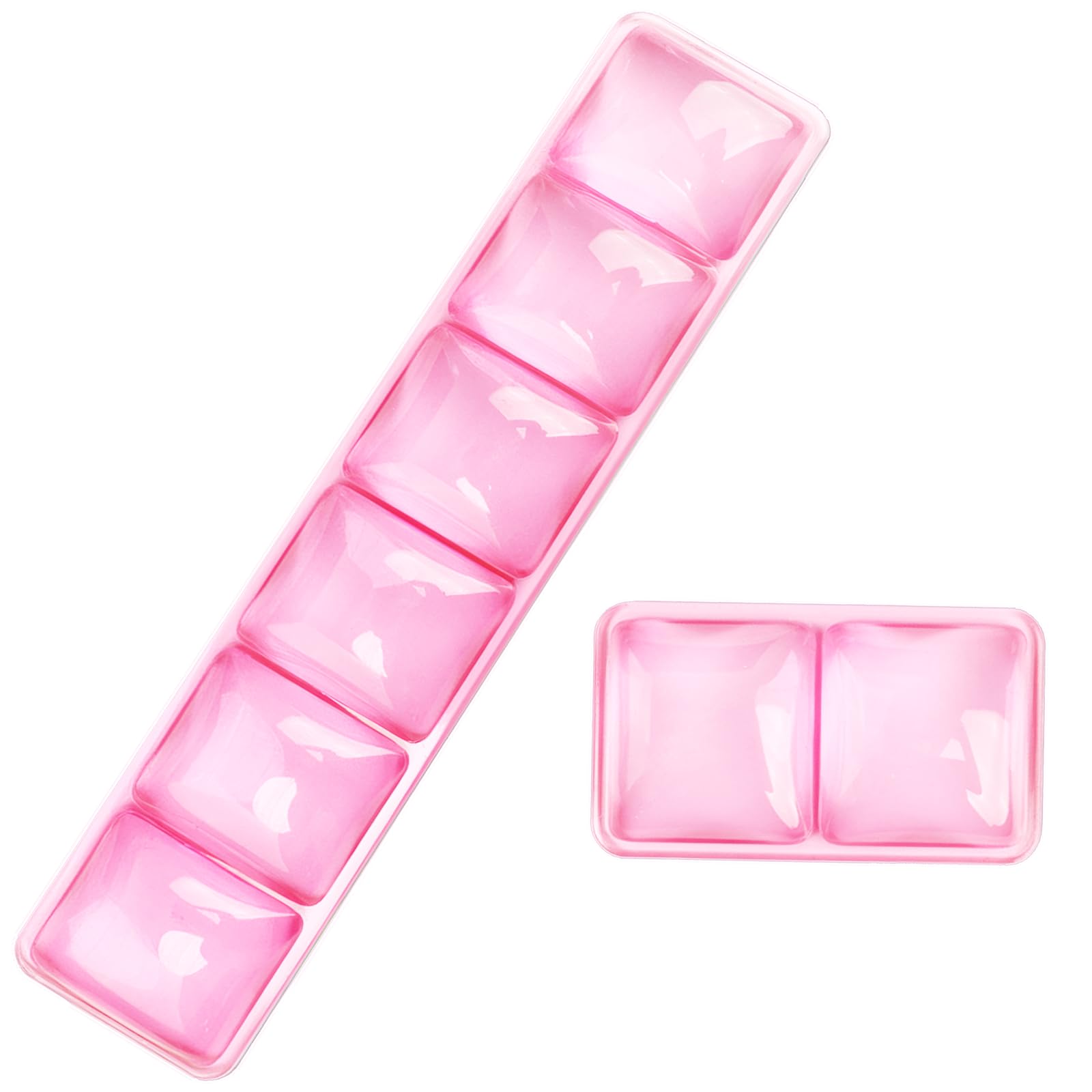 Gel Wrist Rest for Keyboard and Mouse Square Pink Plaid Clear Keyboard Wrist Rest Transparent Ergonomic Cute Checkered