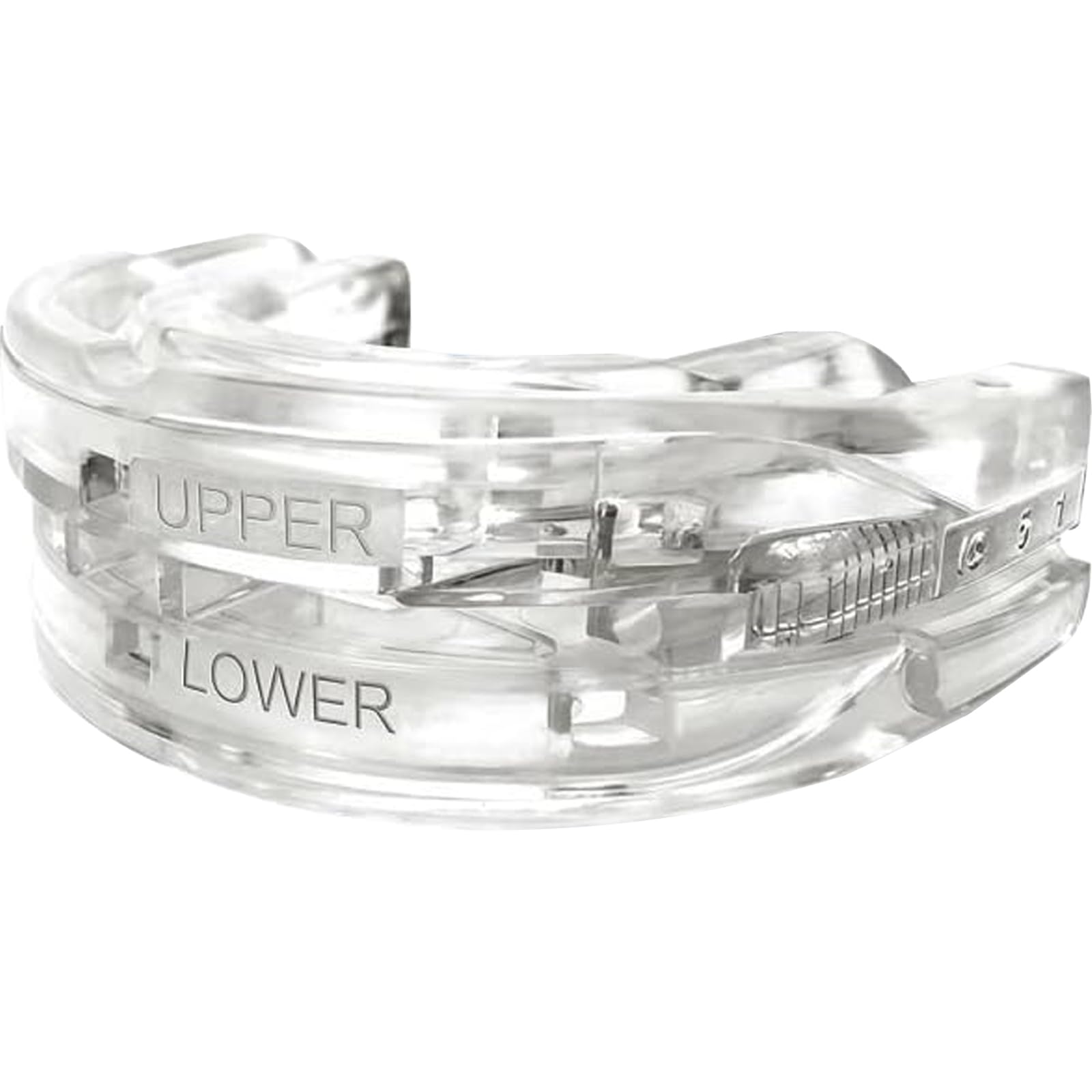 Schnarchschiene Verstellbare Aufbissschiene gegen Schnarchen und Knirschen - Anti Schnarch Schnarchstopper - Anti-Snoring Mouth Guard - Verbessert Schlafqualität (Weiß mittel)