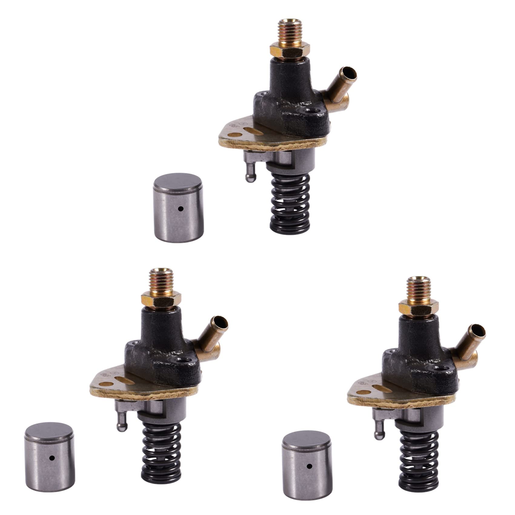 Jnchdghwa 3X for 186F Injection Pump Without Solenoid Valve for 186 186F 10HP Engine Oil Pump Tiller Accessories