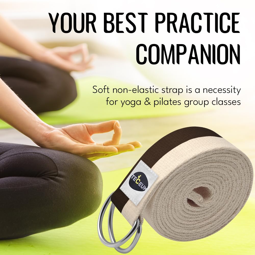 TECEUM Yoga & Mat Strap - Stretch Better! -9