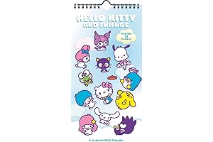 Hello Kitty and Friends 2024 Slim Wall Calendar: For fans with a...