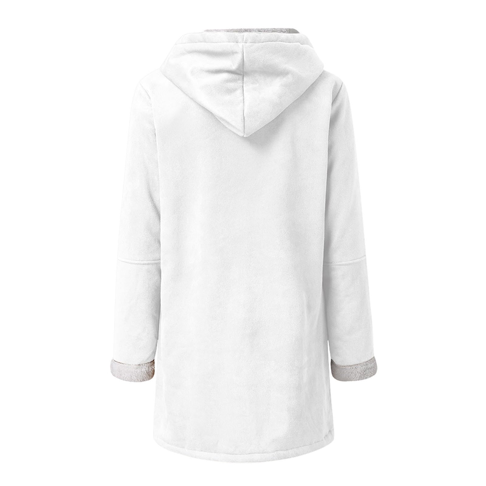 Fleecepullover Damen Gefüttert Warme Winterpullover Sweatshirt Hoody