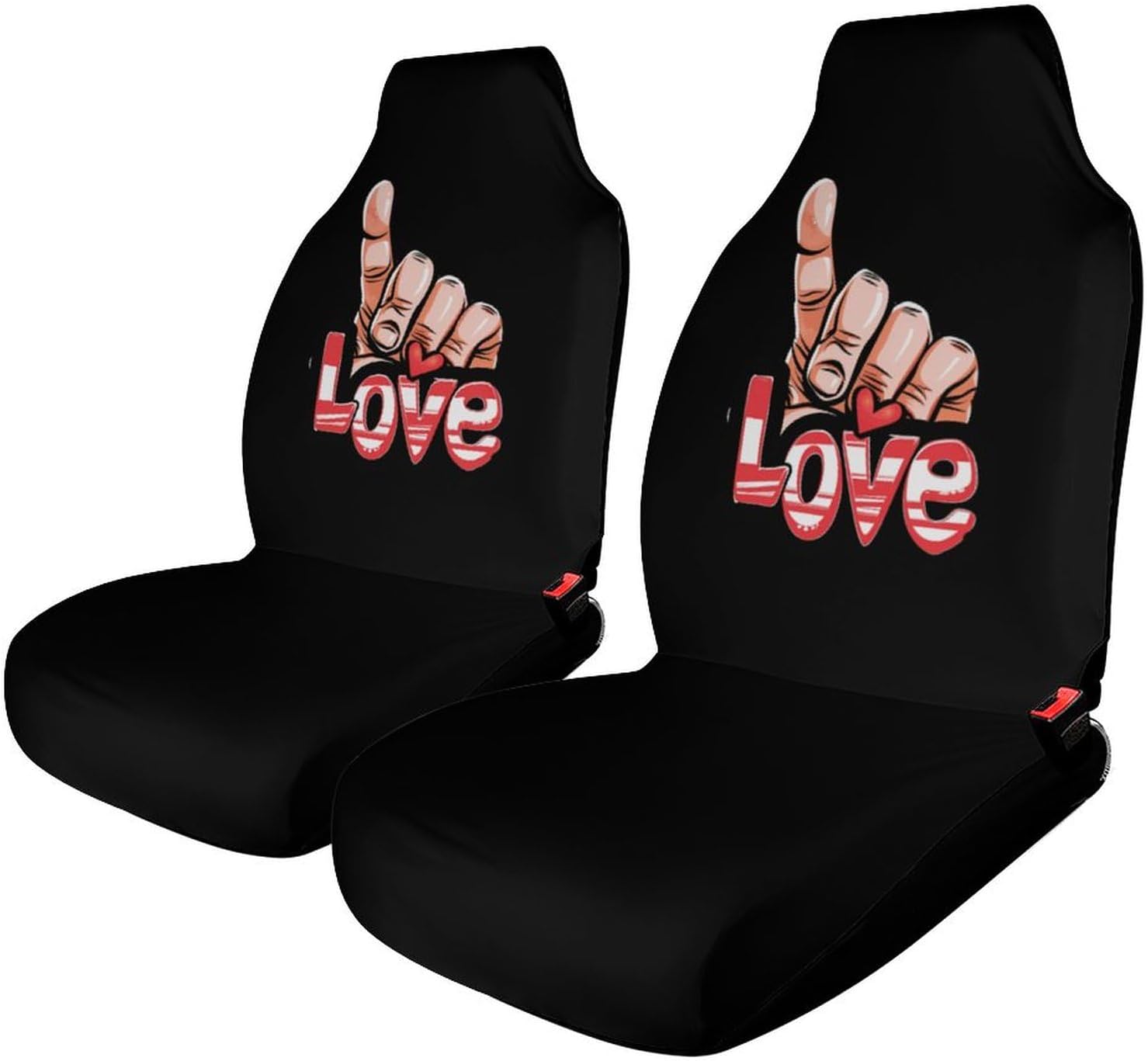 Be Kind Sign Language Love Car Seat Covers Automotive Seat Covers Car Seat Protector Auto Front Seats Protector for Most Cars 2PCS
