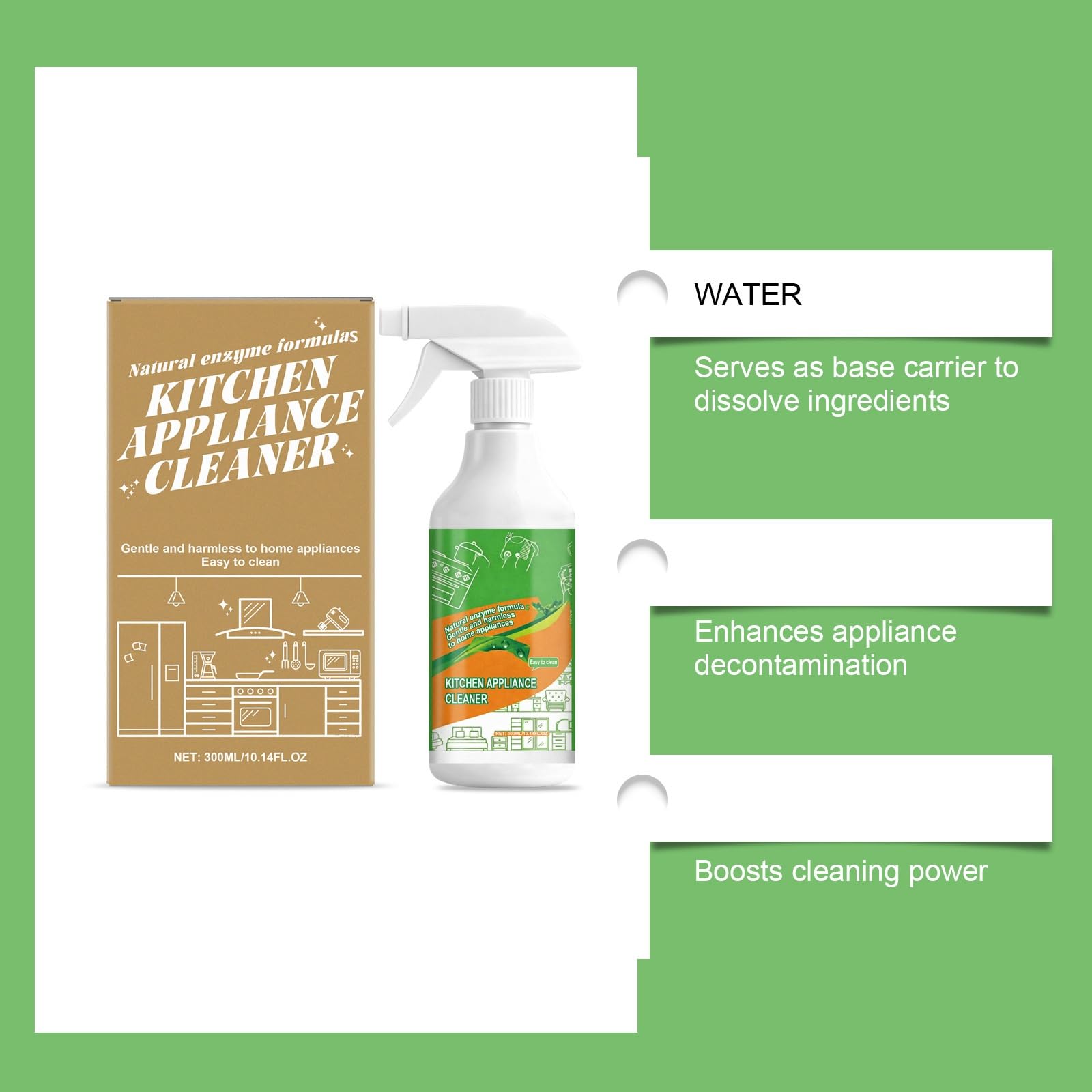 Spray per la pulizia degli utensili da cucina, sgrassatore ad alte prestazioni, soluzione per la pulizia delle stoviglie domestiche, cura delle superfici del piano cottura, efficiente strumento di