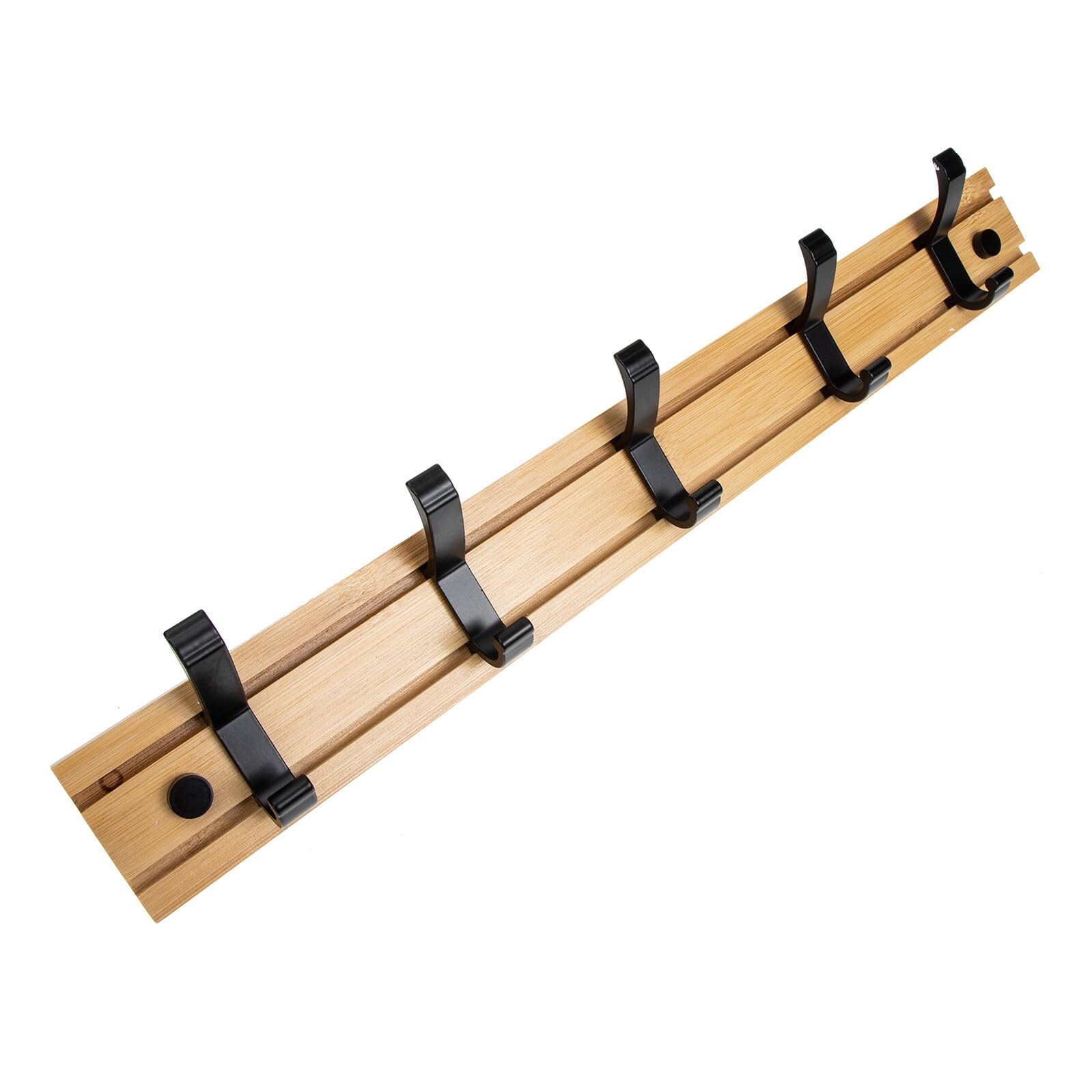 Porte-manteau mural bambou moderne pour ranger les sacs dans la chambre