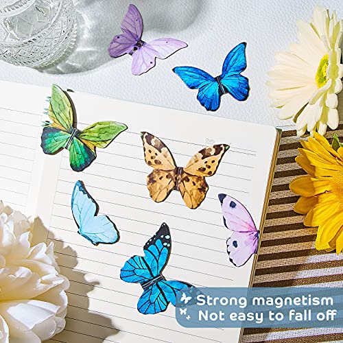 24 Pieces Butterfly Magnetic Bookmarks Magnet Page Markers Foldable Butterfly Page Clip Cute Book Marks For Kids, Students Reading, Office Stationery Supplies, Presents #TOP4