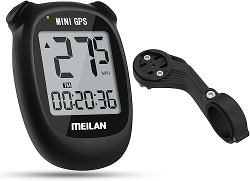 MEILAN M3 Mini computadora GPS para bicicleta (negro) + soporte para computadora de bicicleta MEILAN C2