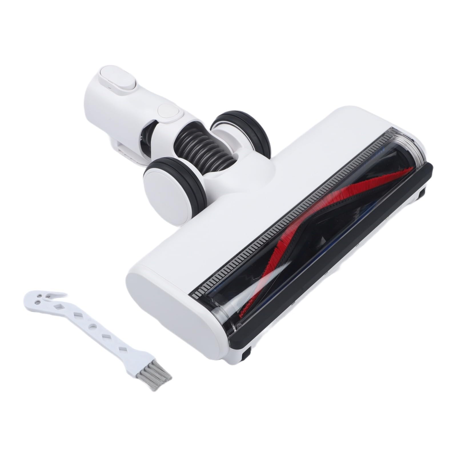 Cepillo eléctrico de suelo para Dreame S15, rodillo de pelo de mascotas con cerdas suaves y rígidas, compatible con S15 Pet EX Essentials para aire puro, color blanco