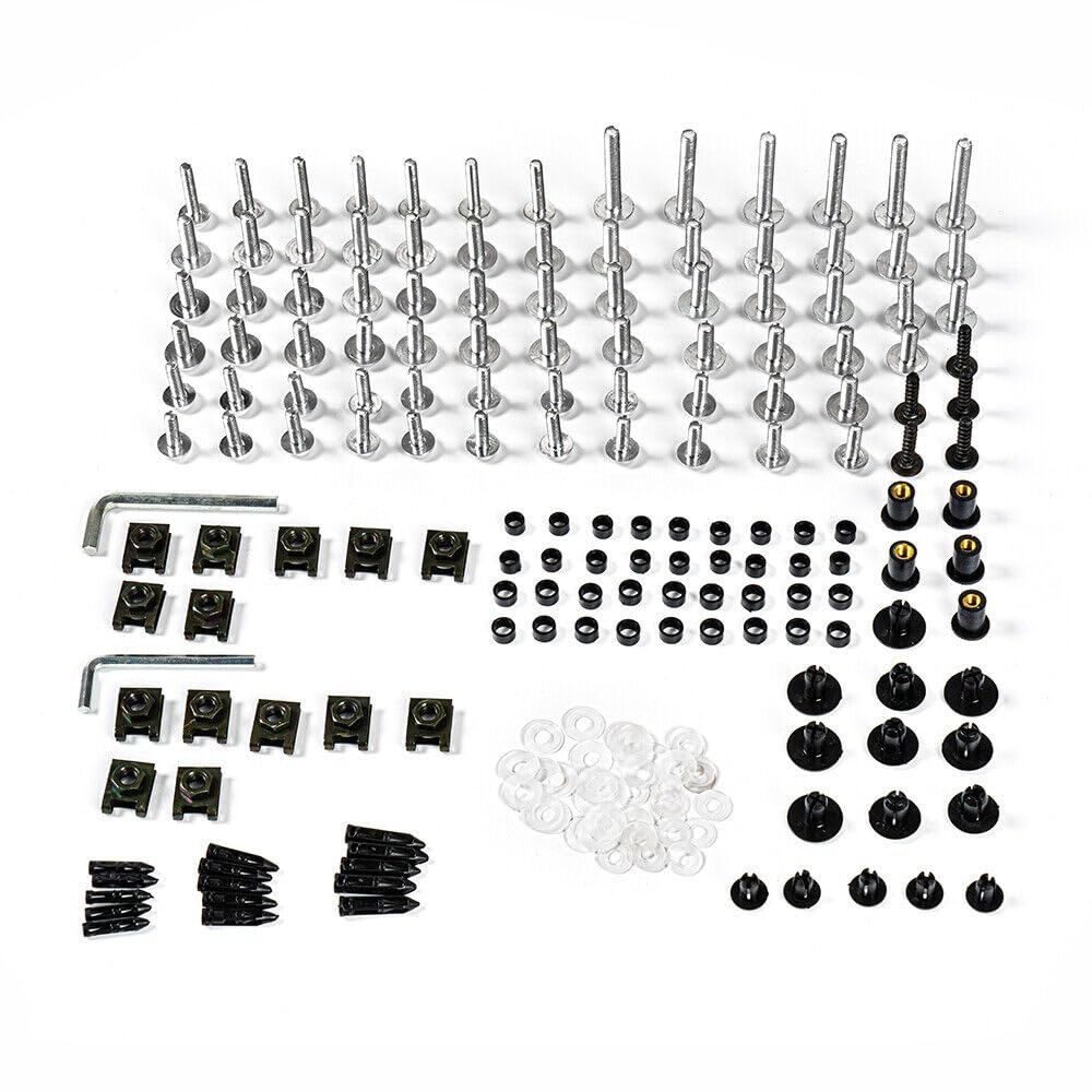 MZYPARTS Fairing Complete Bolts Kit Screws for BMW S1000RR 2009 2015 2016 2017 2018 2019 2020 2021 Aluminum Fasteners Hardware Clips