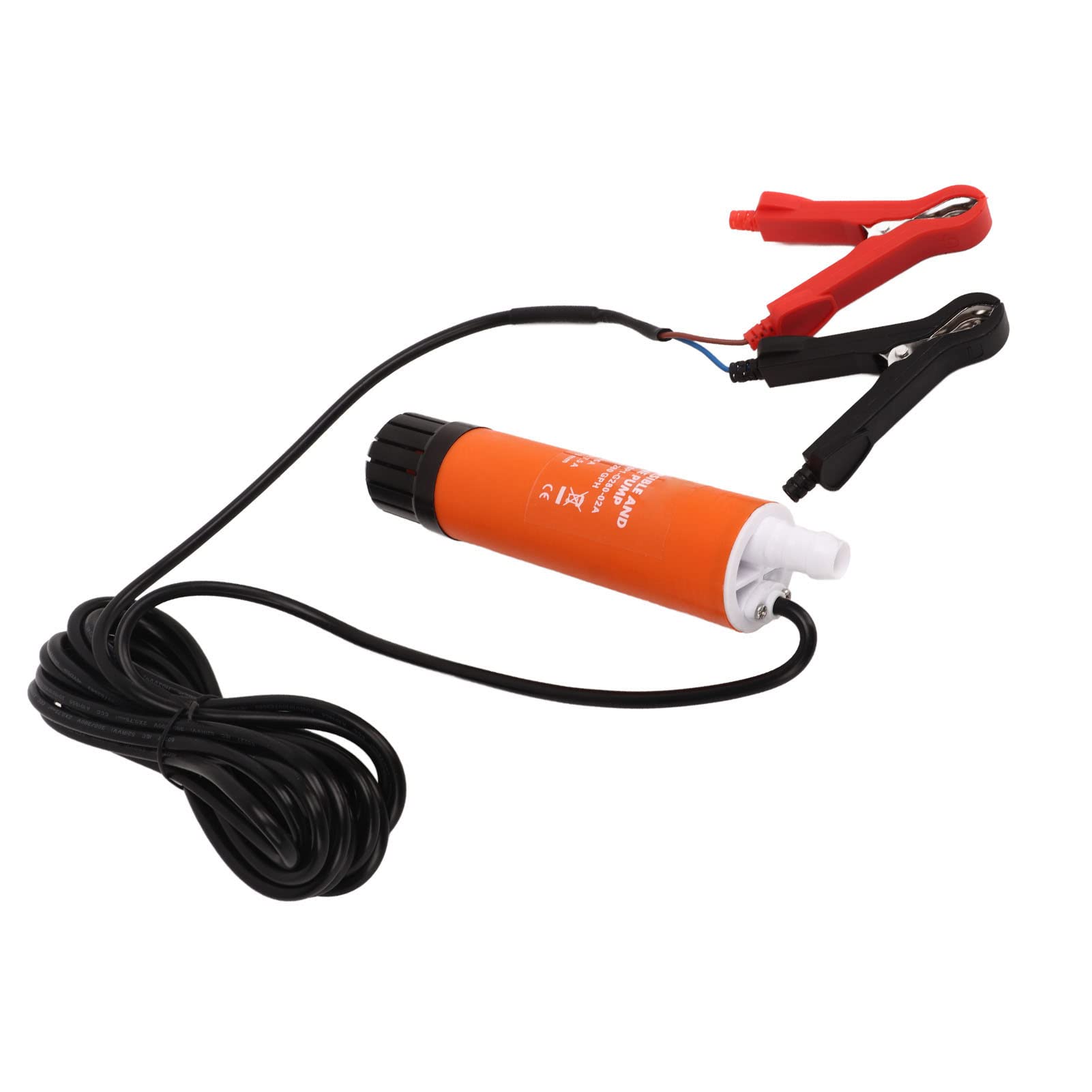 Keenso Pompa di Sentina 12V PP Sommersa Inline 280GPH Basso Rumore 4.5A