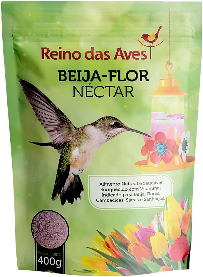 Néctar para Beija-Flor – 400g – Refil – Reino das Aves