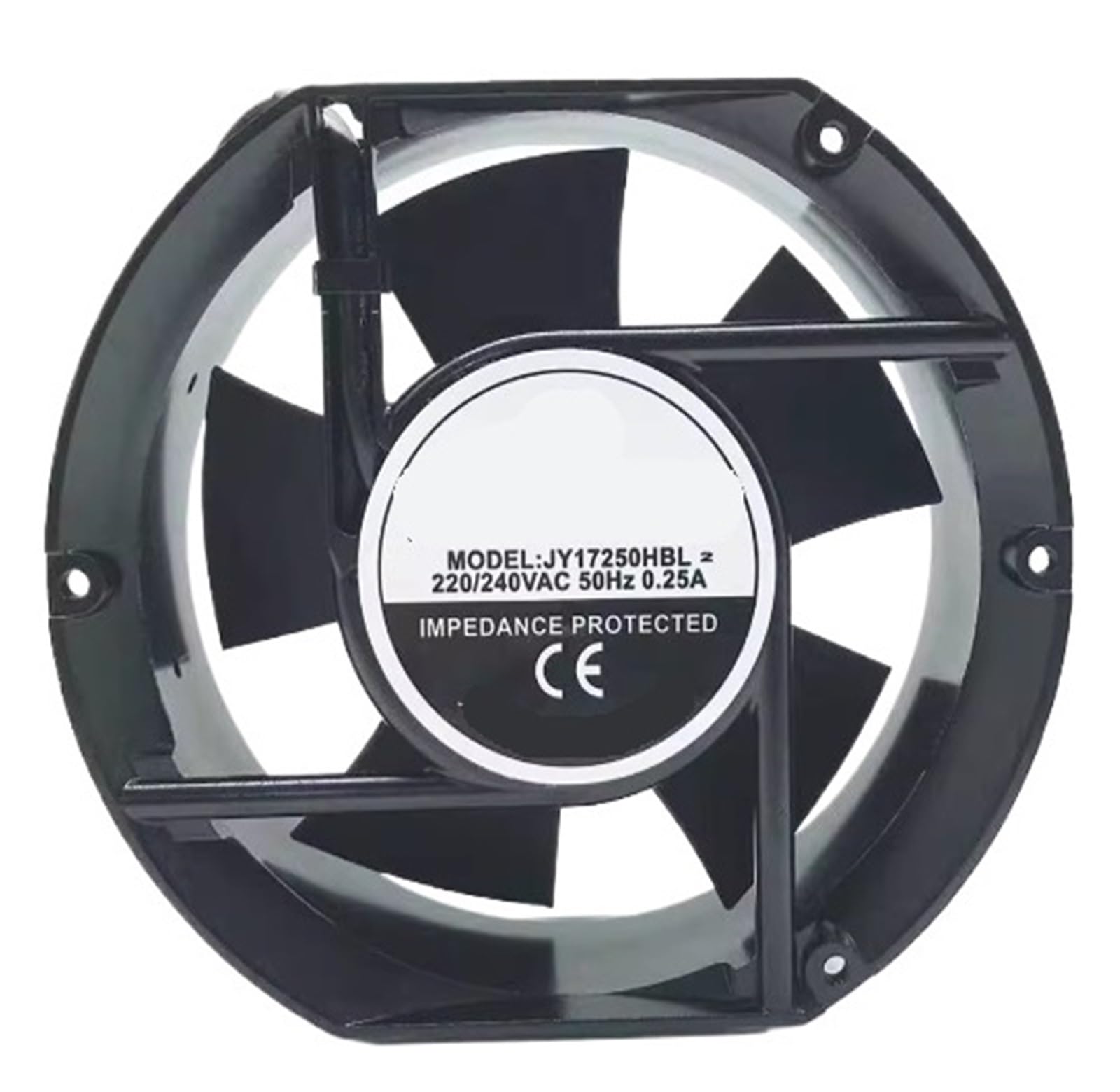 ZBWZXBDJ Fan JY17250HBL2 220/240V 0.25A fan 17251 17CM 2 Wire