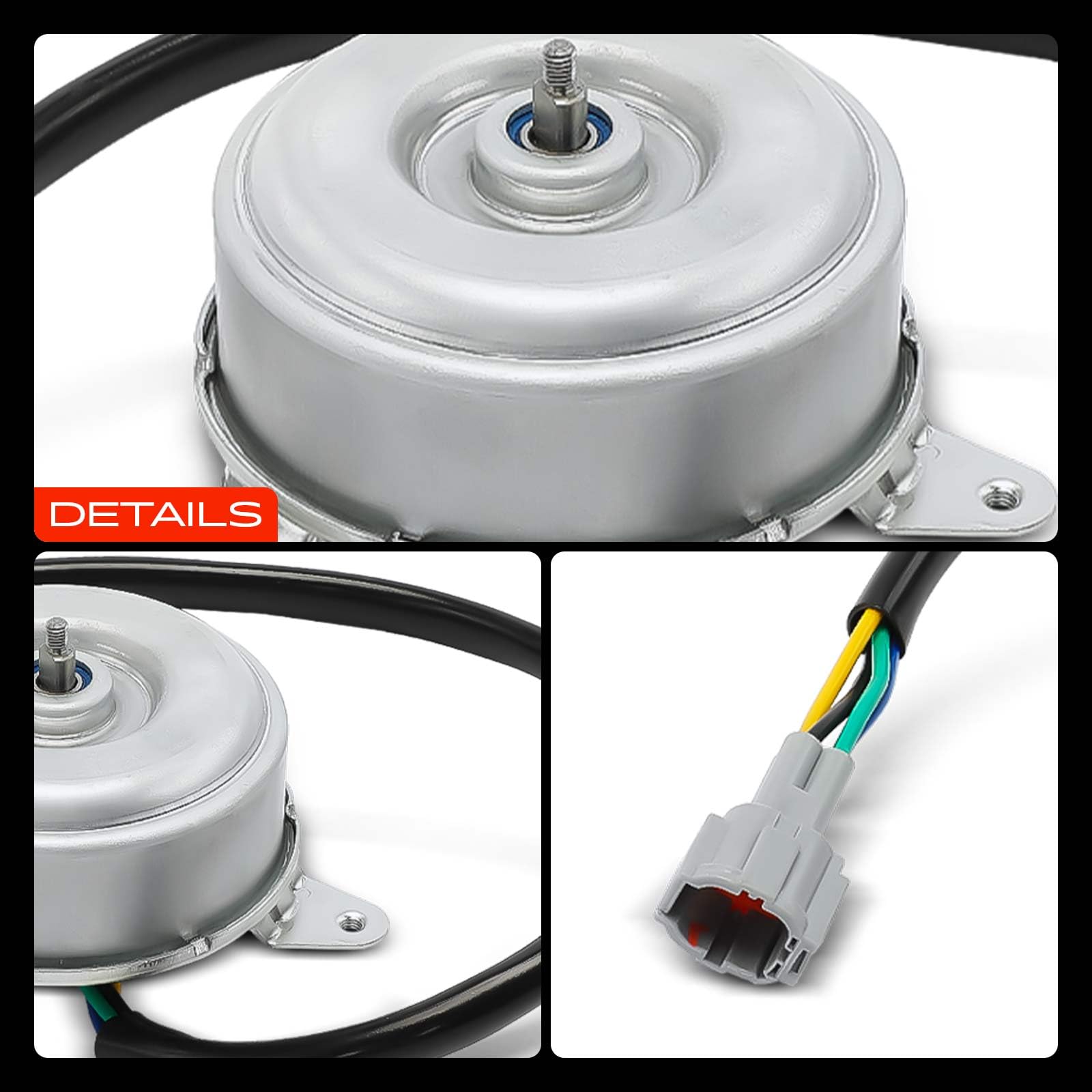 Frankberg Lüfter Kühlerlüfter Elektromotor 4-Polig Links oder Rechts Kompatibel mit G Stufenheck 3.5L 350 Z Coupe Z33 3.5L 350 Z Roadster Z33 3.5L Replace# 21487CD00A