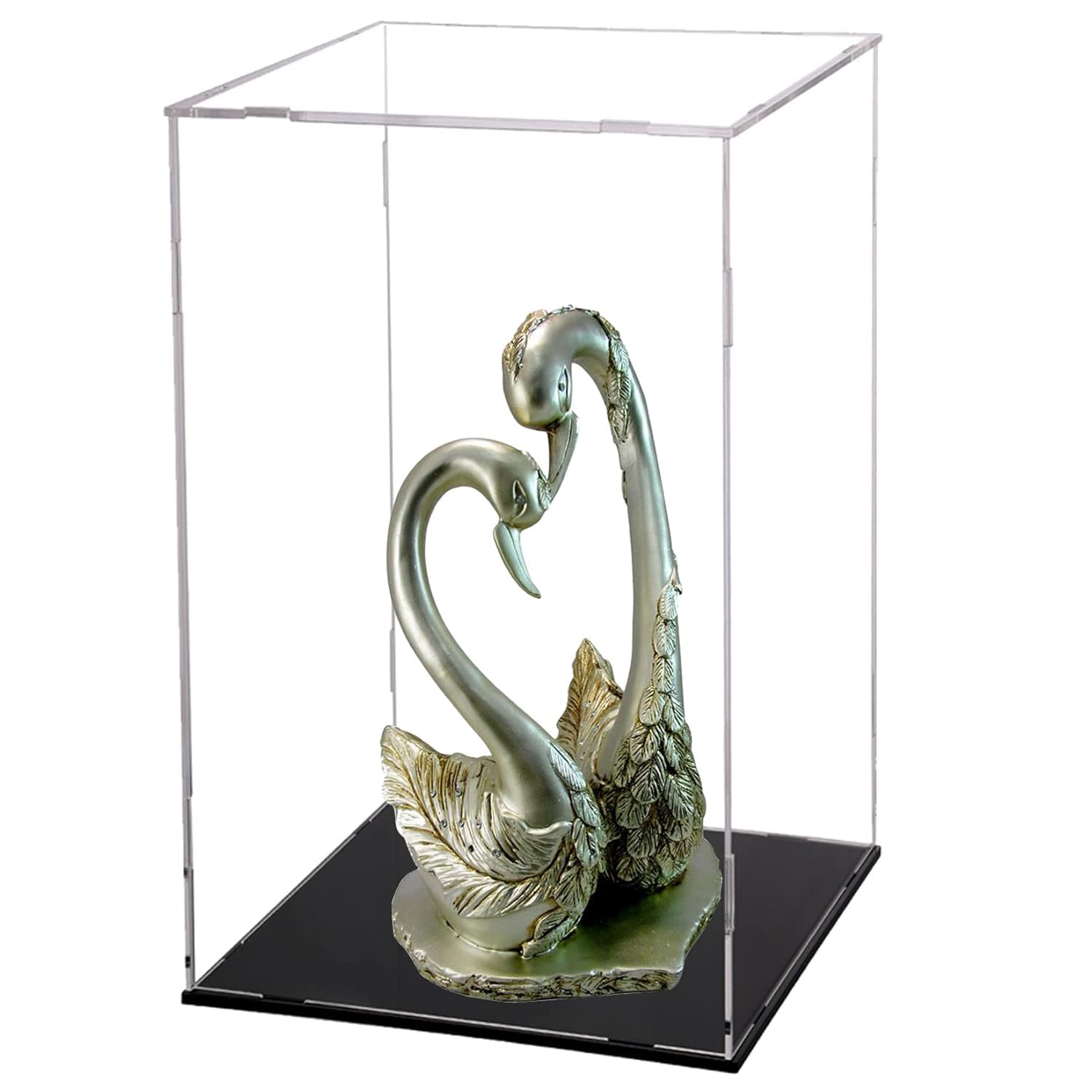 Design 5.5x5.5x9.5 inch Acrylic Transparent Rectangular Storage Box Self Assemble Collectibles Box Alternative Glass Case for Display Action Figure Home Storage & Organizing Toys (1 Pack)