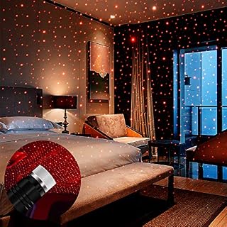 USB Night Light, BAILONGJU Star Projector Night Light, Adjustable Romantic red Interior Car