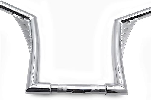 Miniatura 3 de HTTMT - Manillares Ape Hanger Fat 1-14" 10" Rise Compatible con Harley Softail Sportster XL PN US-TGHD-HB002-I