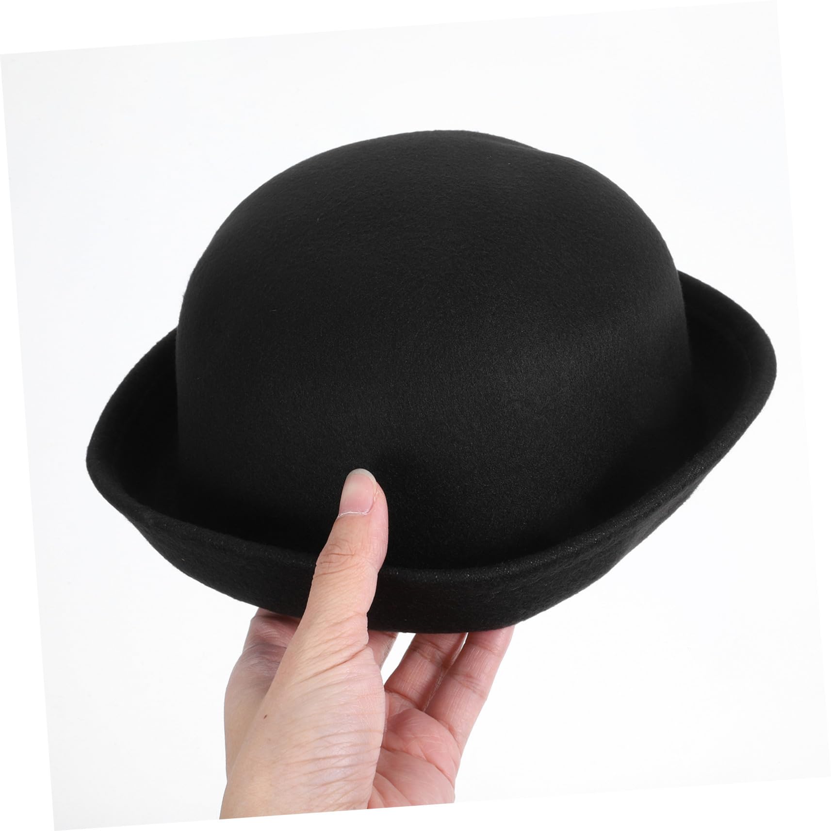 Healeved Cappello Donna in Lana Autunno-Inverno Bordo Arrotolabile e Forma a Cupola per Look Raffinato e Vintage
