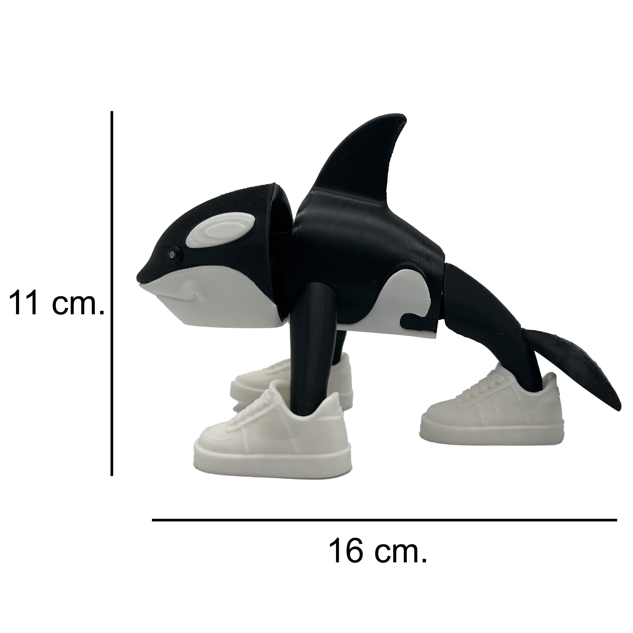 Orcalero Genérico - Articulated Figure XL 11x16 cm - Brainrot Memes: Orca 3 Legs, Slippers - Killer Cappuccino - Tralalero Tralara - Image 3