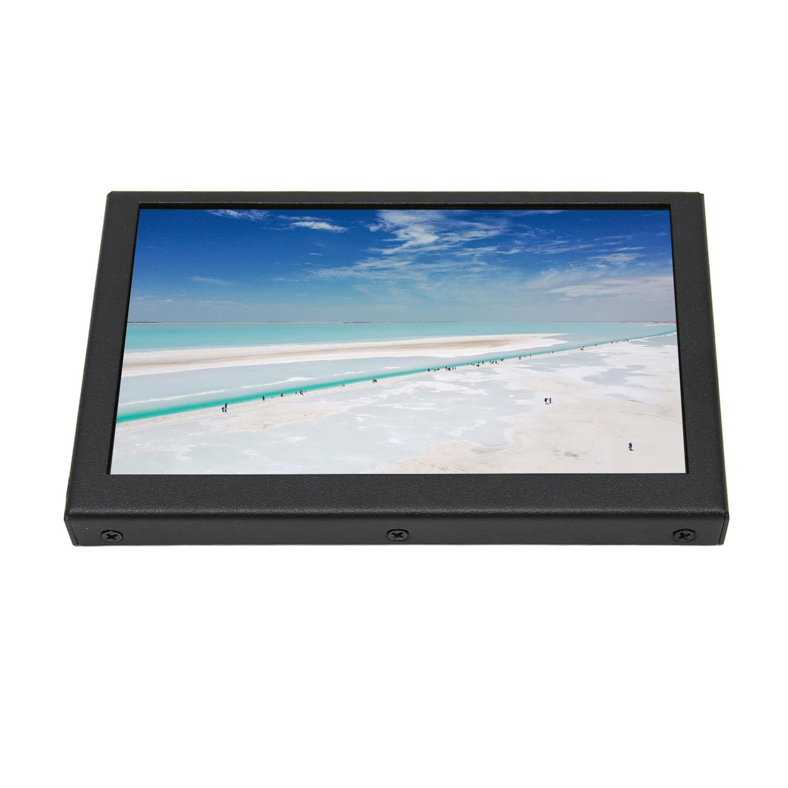 Moniteur 5 Pouces, Panneau IPS HD, Double Haut-Parleur, Extérieur en Métal, Moniteur Portable avec Haut-parleurs pour RPi, PC, Ordinateur Portable, TV
