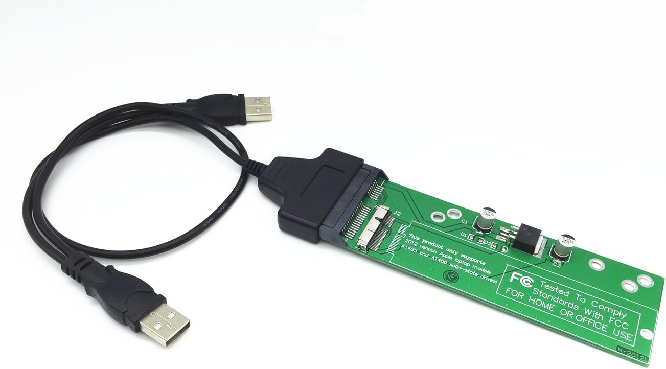 SSD to Sata Converter for MacBook Air A1465 A1466 2012 SSD + Sata to USB Adapter