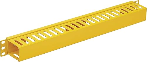 Miniatura 5 de Tripp Lite Gestor de cables horizontal para rack de servidores, conducto de dedo con tapa, acero negro, montaje en rack 1U, estándar de 19 pulgadas