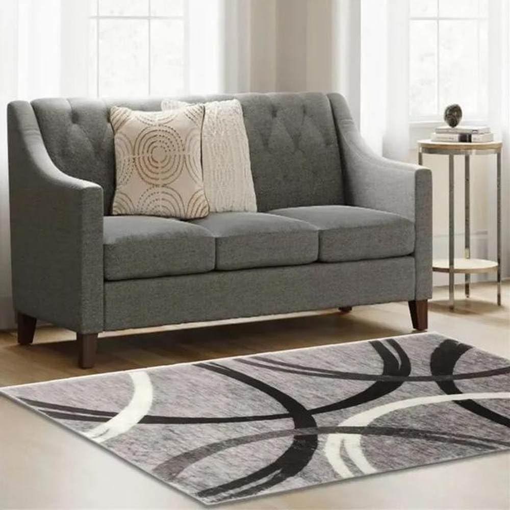 Modern Simple Lines Living Room Carpet Home Sofa Tea Table Blanket Bedroom Bed Rugs Cloakroom Door Mat Full Covered with Mats,L06,40x60cm