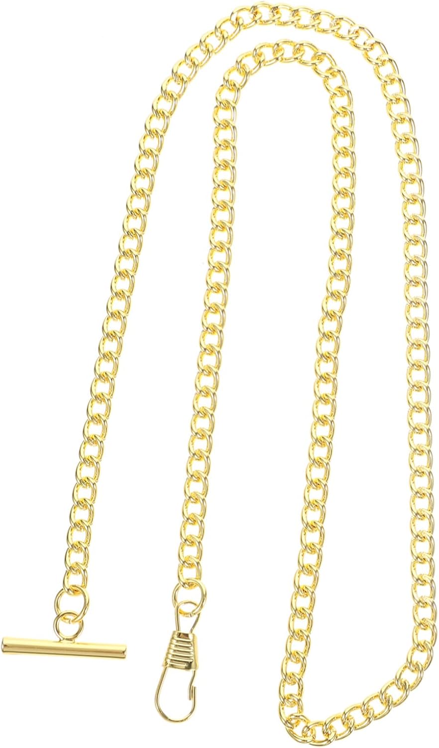 Elegant Electroplated Metal Chain Pocket Watch Hanging Chain Stylish for Jeans