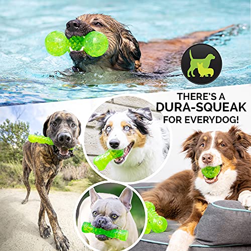 Hyper Pet Durasqueak Dog Ball Dog Toys (Interactive Dog Toys That Float&Squeak) Squeaky Dog Toys&Dog Balls For Playing,Fetching&Retrieving-Great Alternative To Traditional Tennis Balls Green 2.5 Inch #TOP6