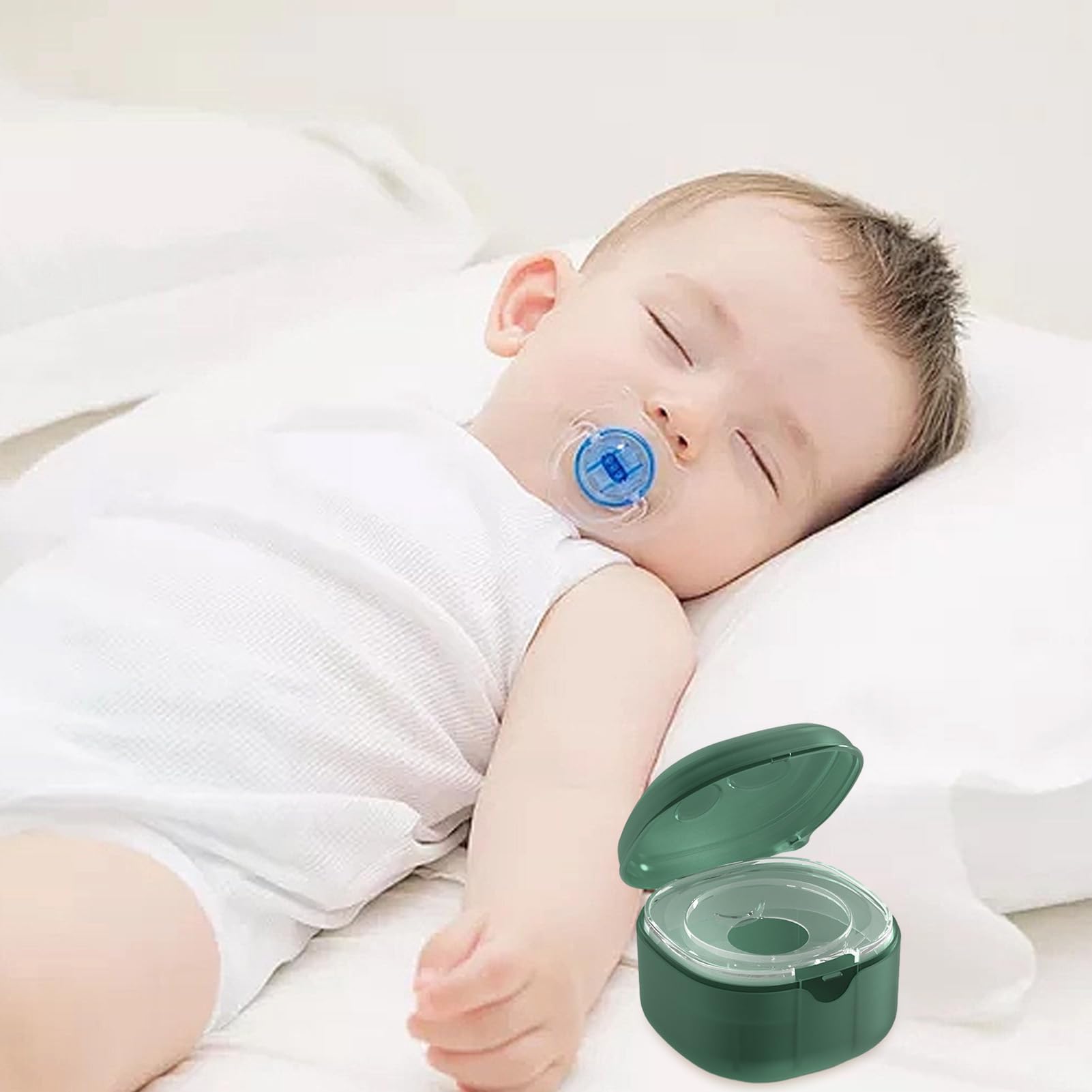 Portaciuccio In Silicone Per Neonati - 2 Pezzi Lavabili E Senza BPA, Ideali Per Viaggi - Foto 4