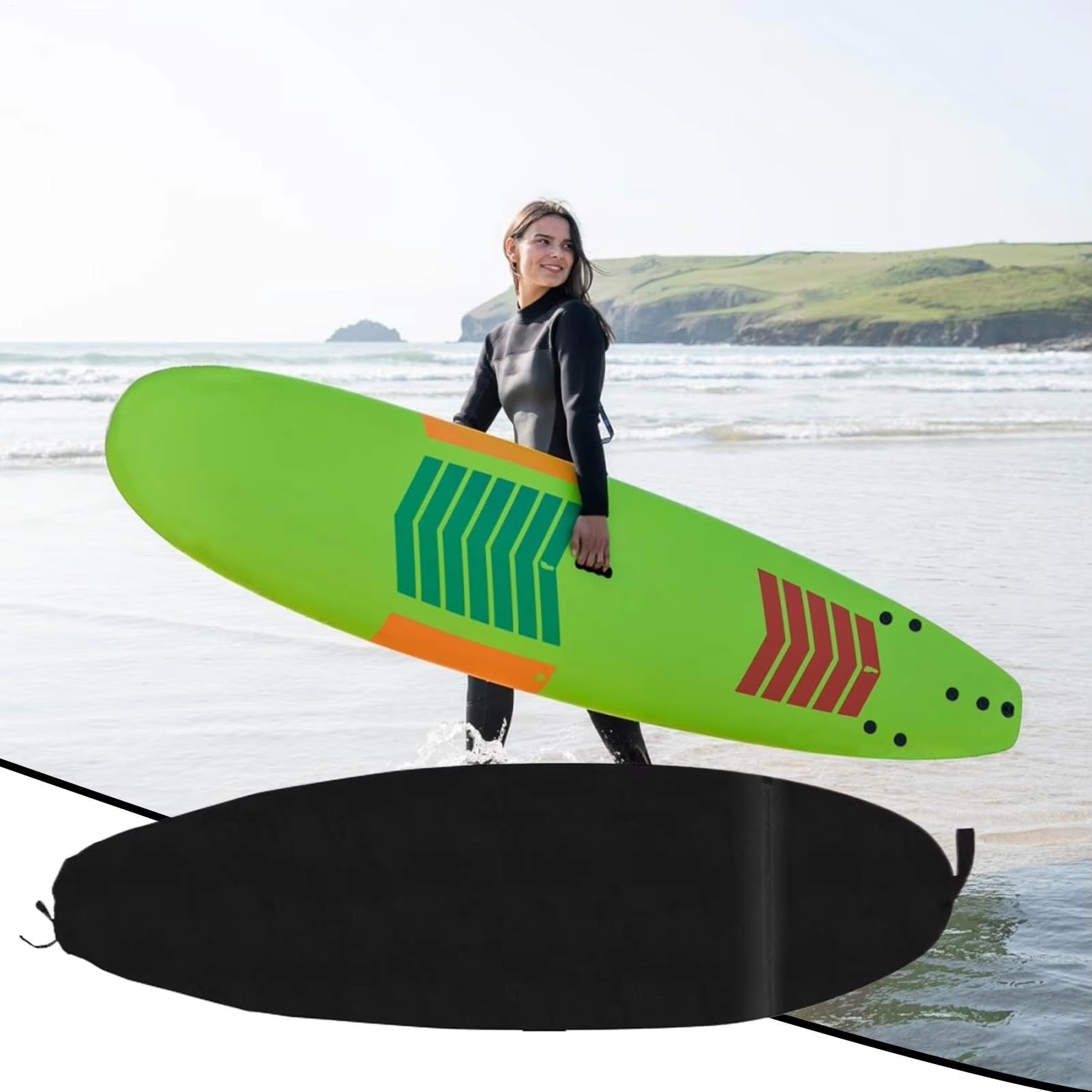 Dicke Surfbrett Hülle für Salt Gypsy Mid Tide 6'4"