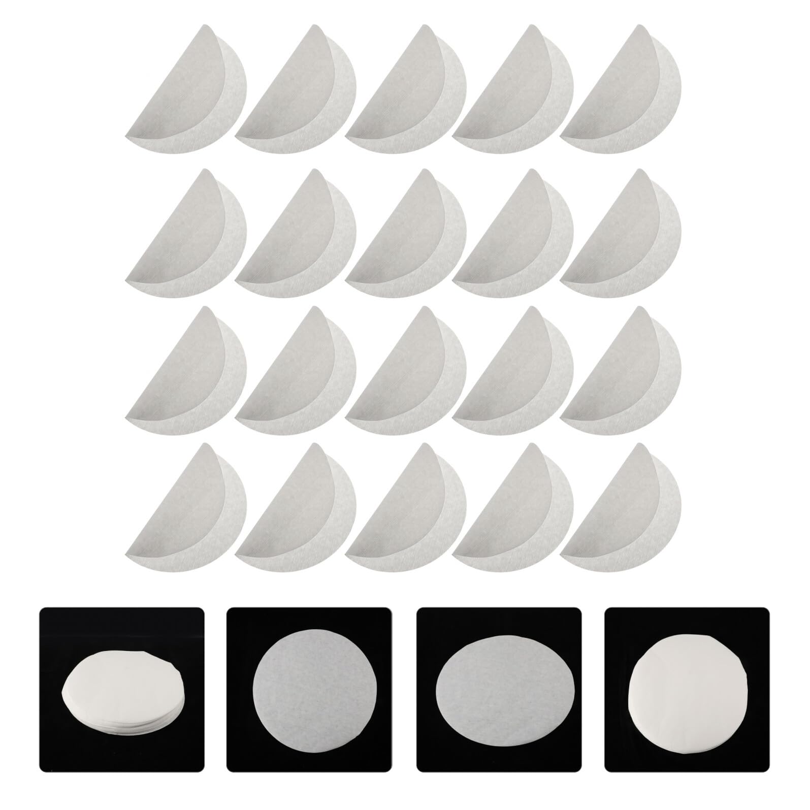 100 Piezas Unidades Papel Desechable para Jaulas de Pájaros Absorbente y Natural Cojín Protector para Jaulas de Fácil Limpieza y Reducción de Olores Diámetro