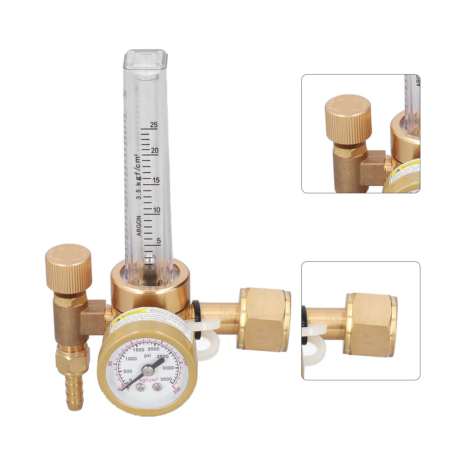 Manometro per Flussometro per Saldatura in Ottone 0-25 LPM