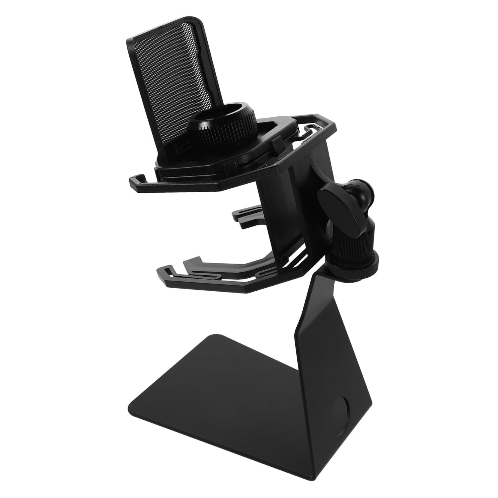 YXZYFPP Abaodam Microphone Shock Mount Metal Stand Clip Mic Holder Pop Filter Wind Shield Sturdy Desktop Mount for Livestreaming and Studio Use Design