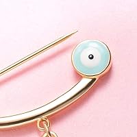 Vista 3 de MANVEN Hamsa - Broche de protección contra el mal de ojo, broche para pañales, regalo de cumpleaños