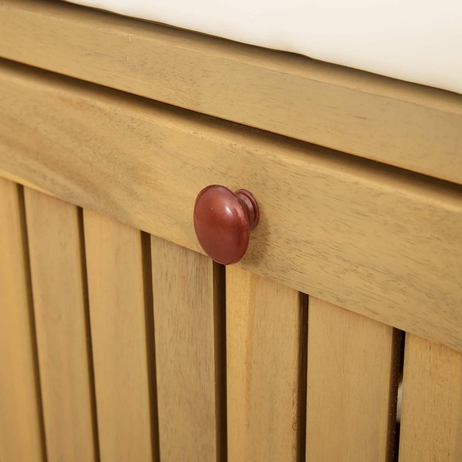Ławka do przechowywania 2-osobowa 120 x 63 x 84 cm prostokątna ze schowkiem