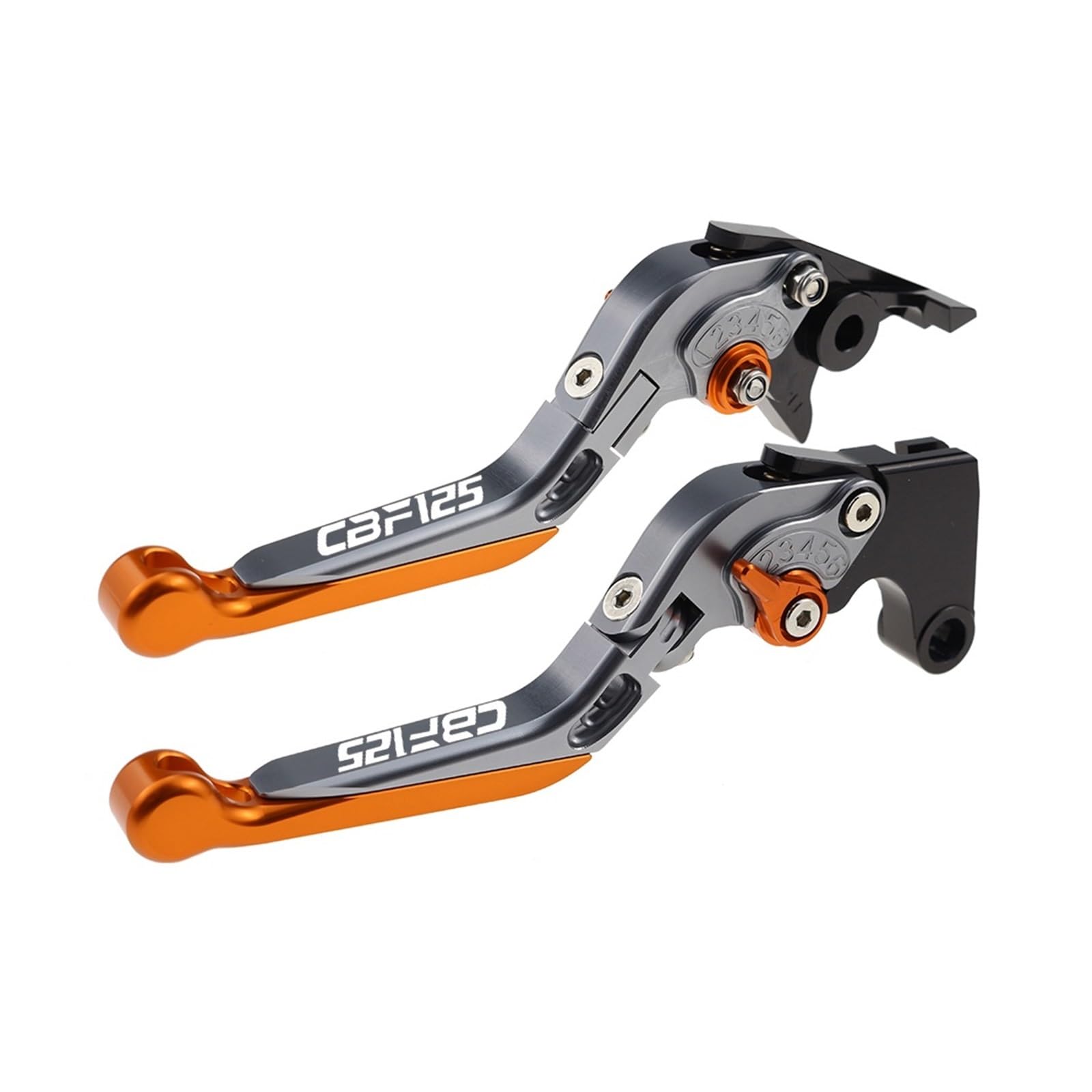 Jghfdws 07 Motorcycle Brake Clutch Lever Set For Cbf125 2008-2022 Motorcycle Folding Extendable Brake Clutch Levers