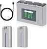 Mini 2 Series Intelligent Flight Battery Charger Combo 2-Pack 2400mAh Drone Batteries and 3 Slots Two-Way Charging Hub with LCD Display Fully Compatible with DJI Mini 4K22 SESE Drone