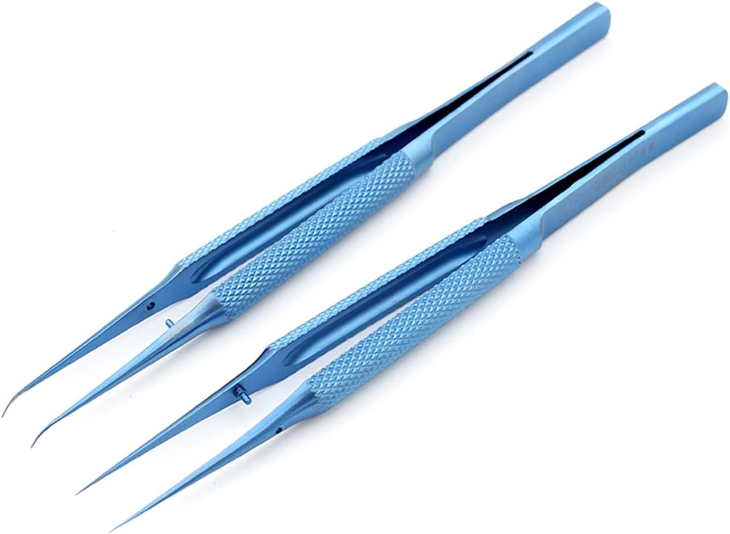 Fit for Titanium Alloy Tweezers Professional Maintenance Tool 0.15mm Edge Precision Fingerprint Tweezers Main Board Fly Line (Tweezer Tip Type : Slant)
