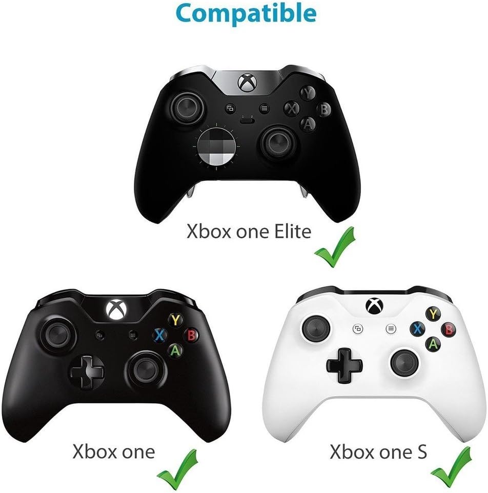 Whiteoak Xbox One S Chatpad Mini Backlit Gaming Keyboard Wireless Chat Message KeyPad with Audio/Headset Jack for Xbox One Elite & Slim Game Controller Gamepad - 2.4GHz Receiver Included -Black : Video Games