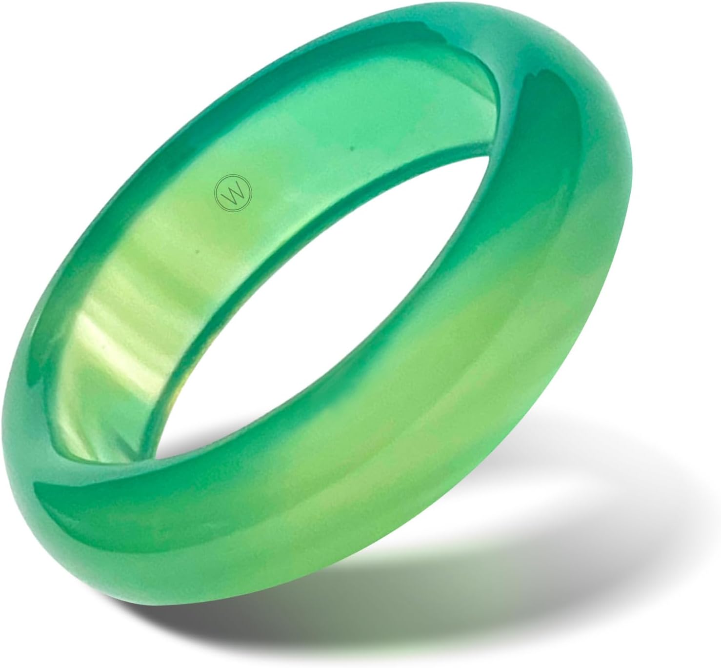 Minimalist Band Rings for Women & Men | Stackable Gemstone Ring Made from High-Grade Natural Stones | Size 4-15 | Angeleno Stone Ring Collection