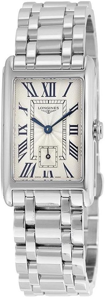 LONGINES - Montre Femme Acier Quartz Rectangulaire Petite Seconde -  Dolcevita L55124716 : Amazon.fr: Montres