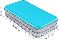 Vista 84 de Estuche para CD, capacidad para 80 unidades, para CD/DVD, cartera, de plástico duro, CD y DVD, carpetas de almacenamiento para automóvil, hogar