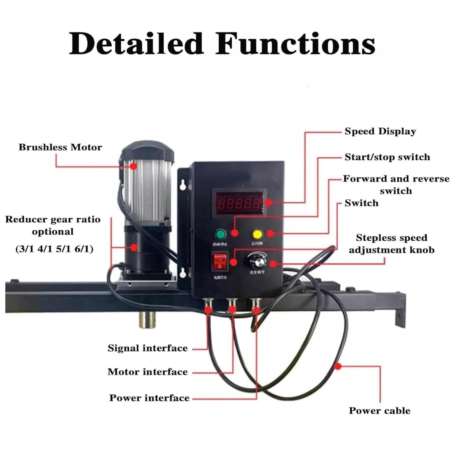 Mezcladora De Líquidos Y Polvos para Pintura Industrial, Agitadora Eléctrica De Alta Velocidad De 1580 W, con Impulsor Doble De 400 Mm Y Soporte De Montaje.