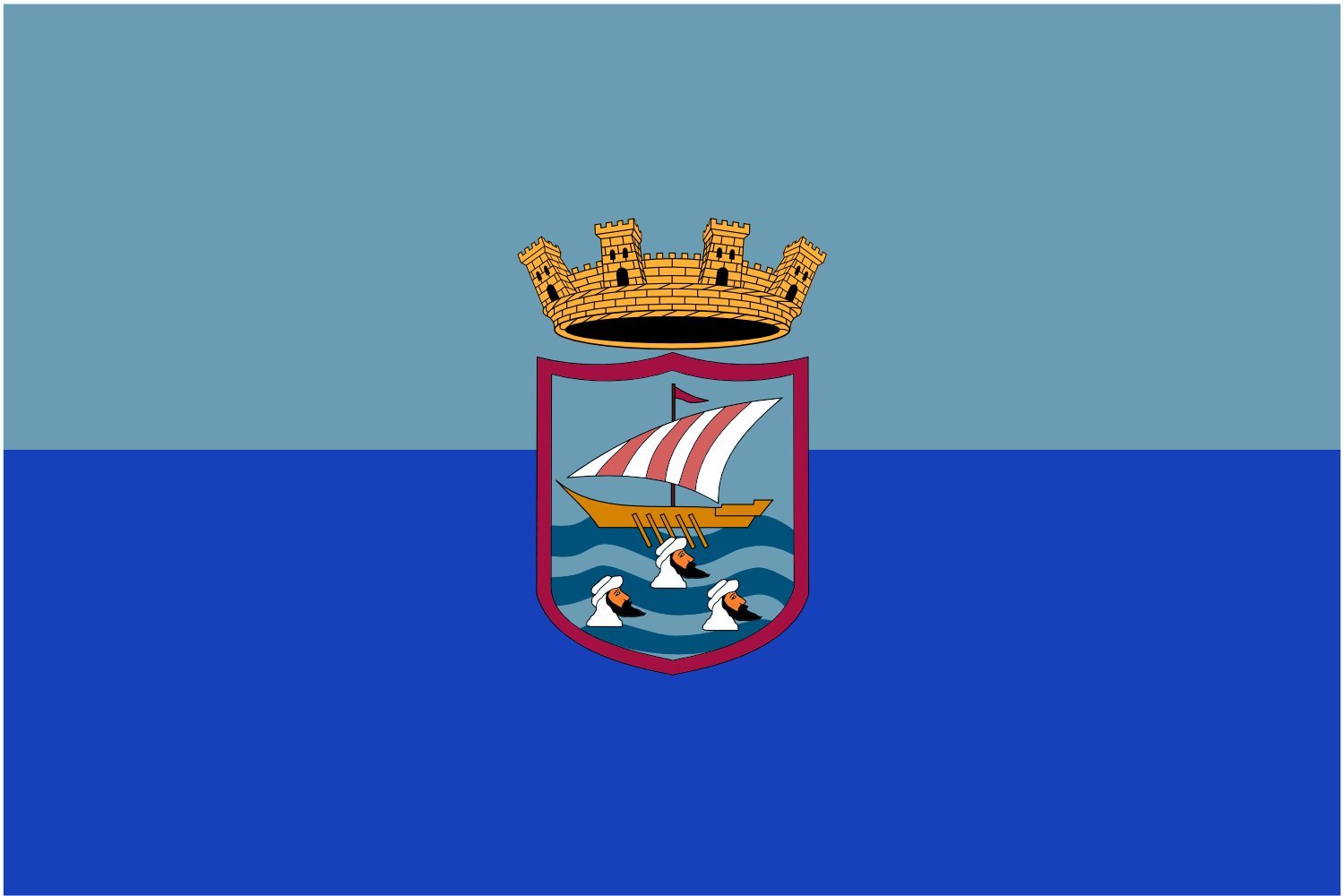 Drapeau XL Almunecar de la ville de Grenade en grand format