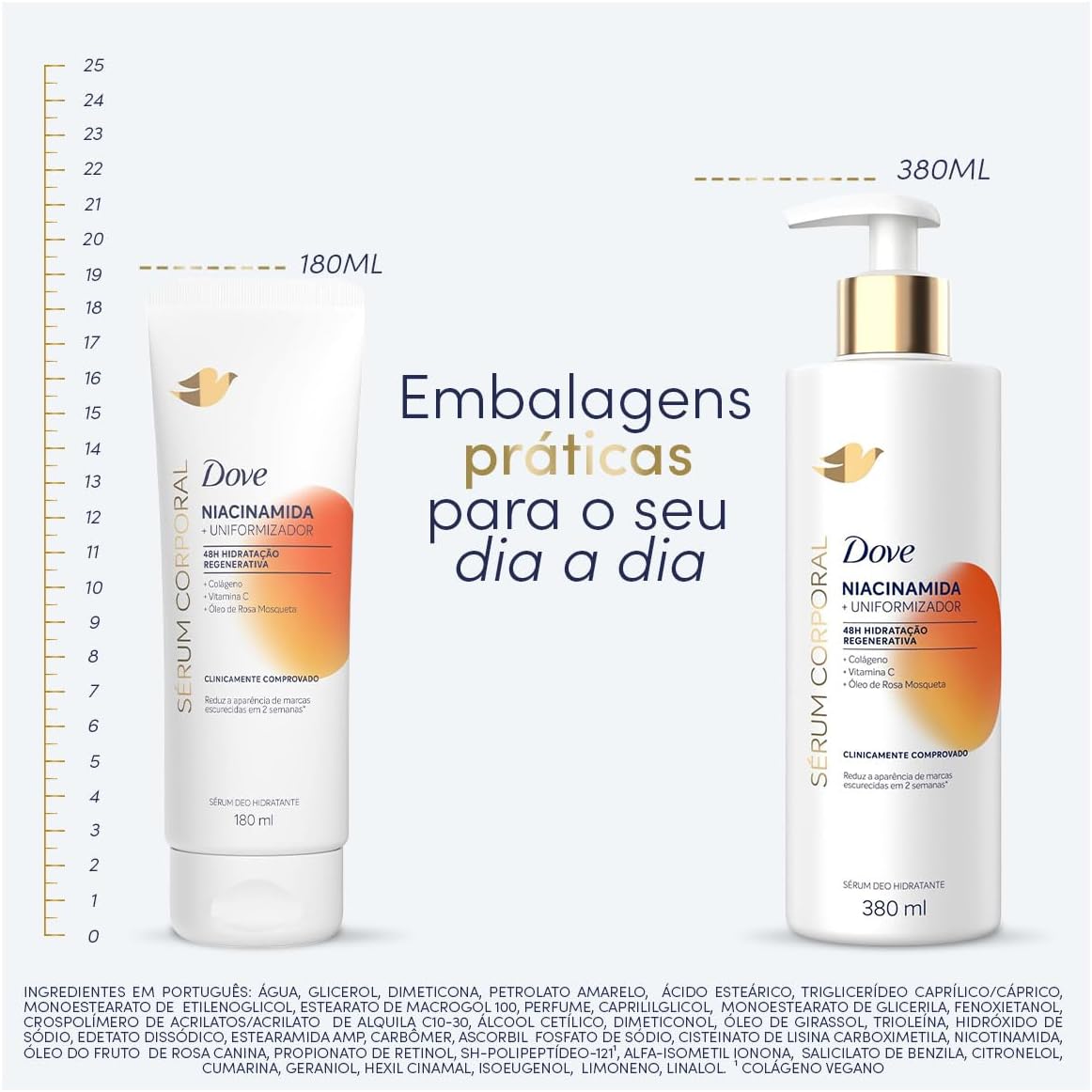 Dove Sérum Hidratante Corporal Niacinamida + Uniformizador 180ml